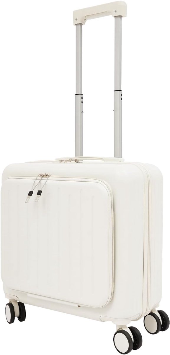 Reiskoffer, handbagage, kleine trolley, rolkoffer, cabinekoffer met 4 wielen, voor korte afstanden, vakantiereizen