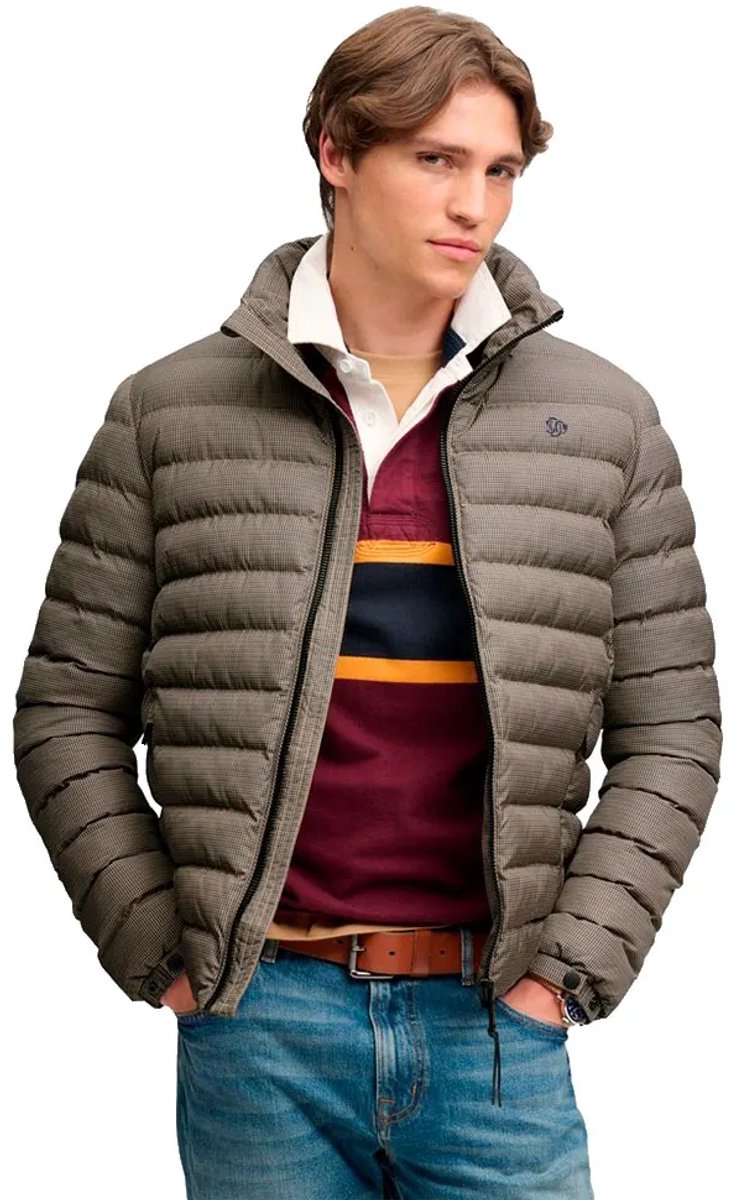 Superdry Fuji Estate Gewatteerde Jas Slanke Pasvorm Heren Gewatteerde jassen Bruin