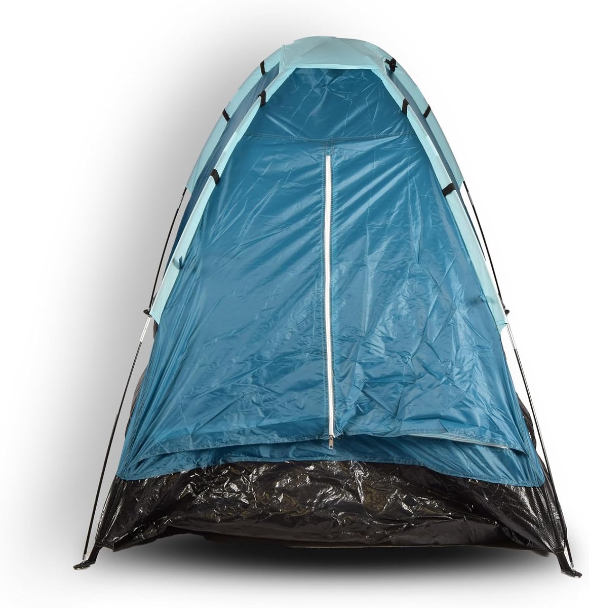 Kopeltent voor 2 Personen I Polyester met Glasvezel Palen en Polyethyleen Grondzeil | Waterbestendig 400 mm pA | Inclusief 8 Haringen en 4 Scheerlijnen I 200x120cm