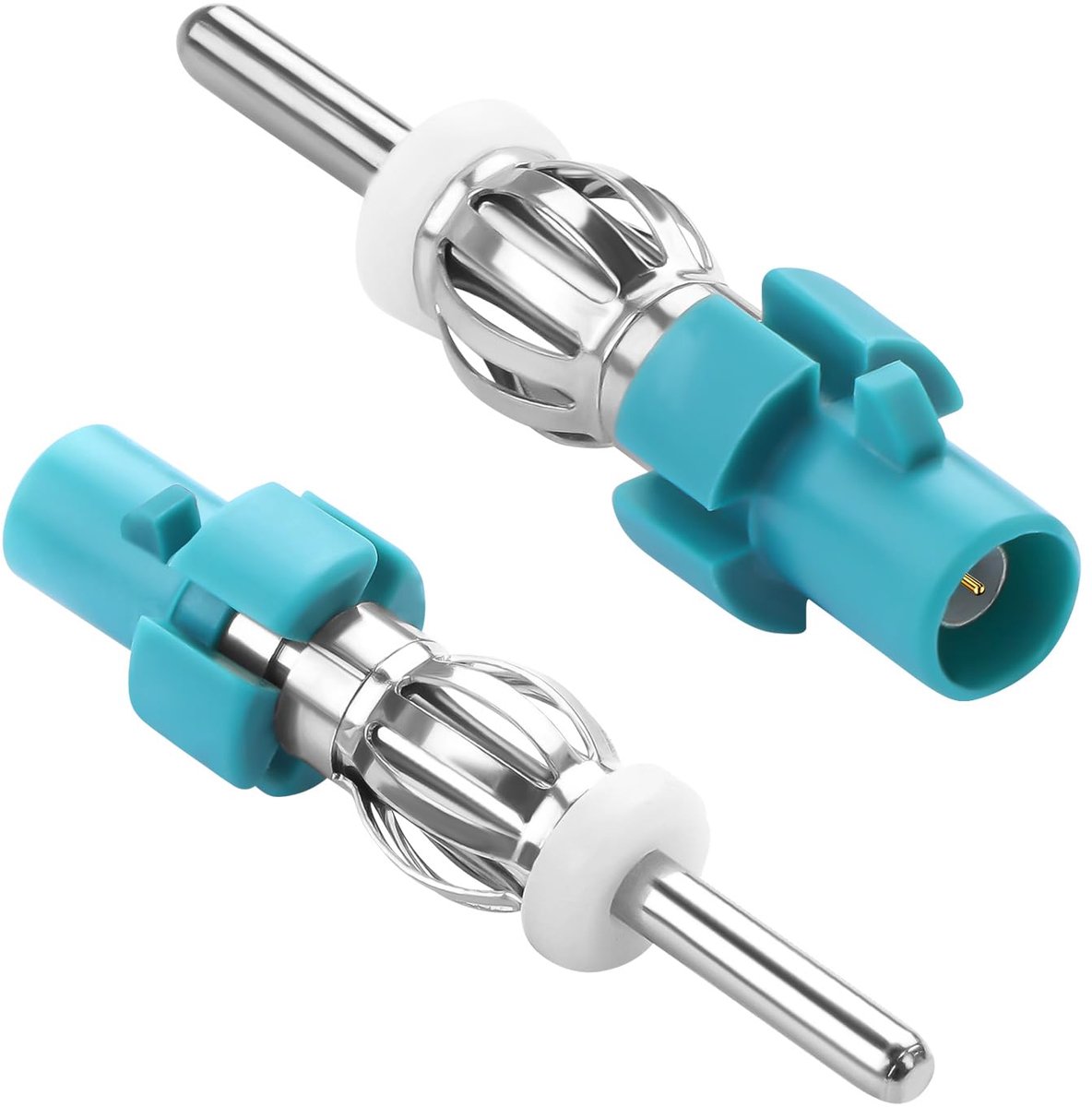 Z op auto radio antenne lamp connector adapter Fakra Z stekker naar DIN stekker Car Audio Cage Connector Converter, voor FM/AM DIN 41585 ISO 7588 voertuig coaxiale aansluiting