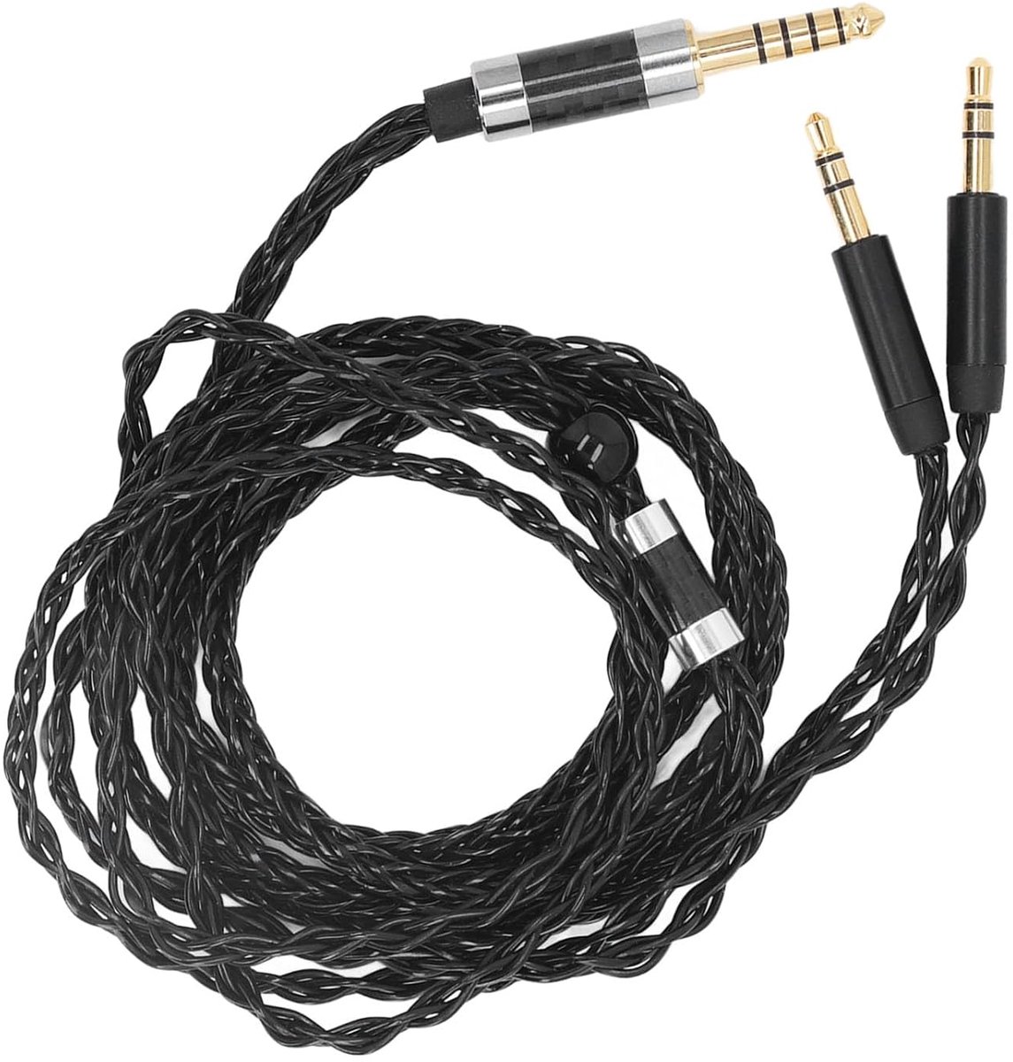 Vervangingskabel voor 8 kernen hoofdtelefoon voor AH D600, Meze 99, Elear met gebalanceerde kabel van 4,4 mm, professionele OFC-hoofdtelefoonkabel met 1,2 m voor AH D7200 AH