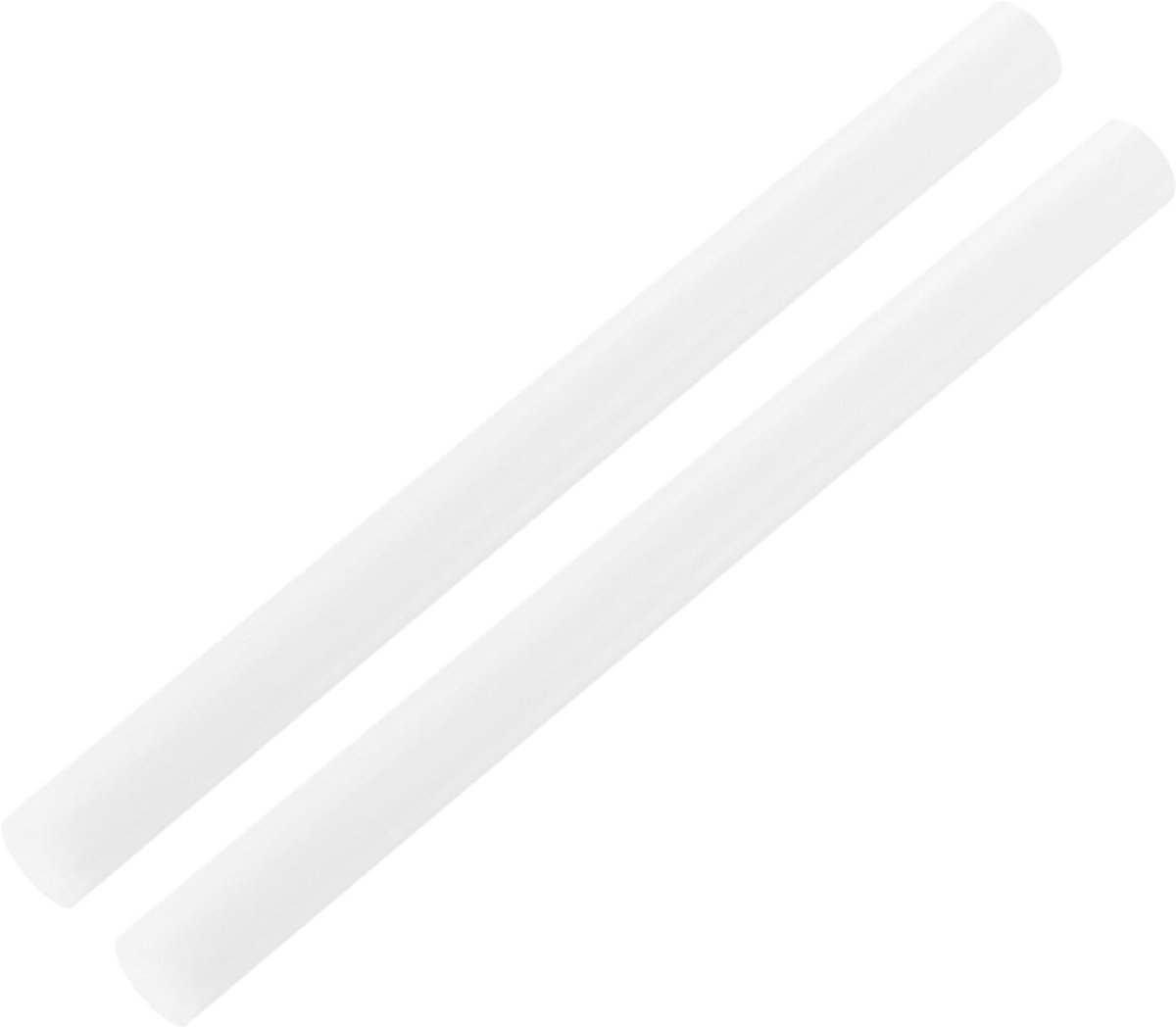 ABS kunststof stang, ronde staaf, massief, 15 mm x 200 mm, wit, voor doe-het-zelf modelmateriaal, architectuurmodelbouw, doe-het-zelf zandtafel, verpakking van 2 stuks