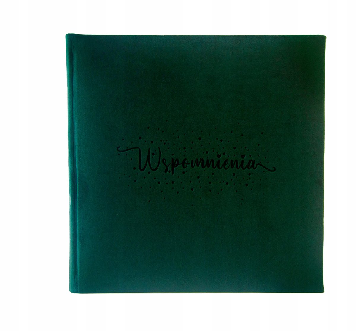 Album op maat: Flesgroen fluwelen album voor foto's, huwelijk, herinnering