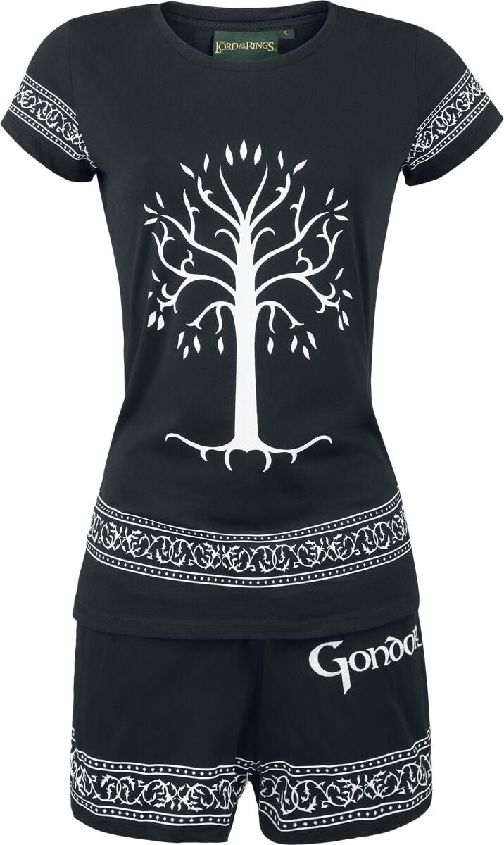 THE LORD OF THE RINGS Tree Of Gondor Pyjama zwart Katoen