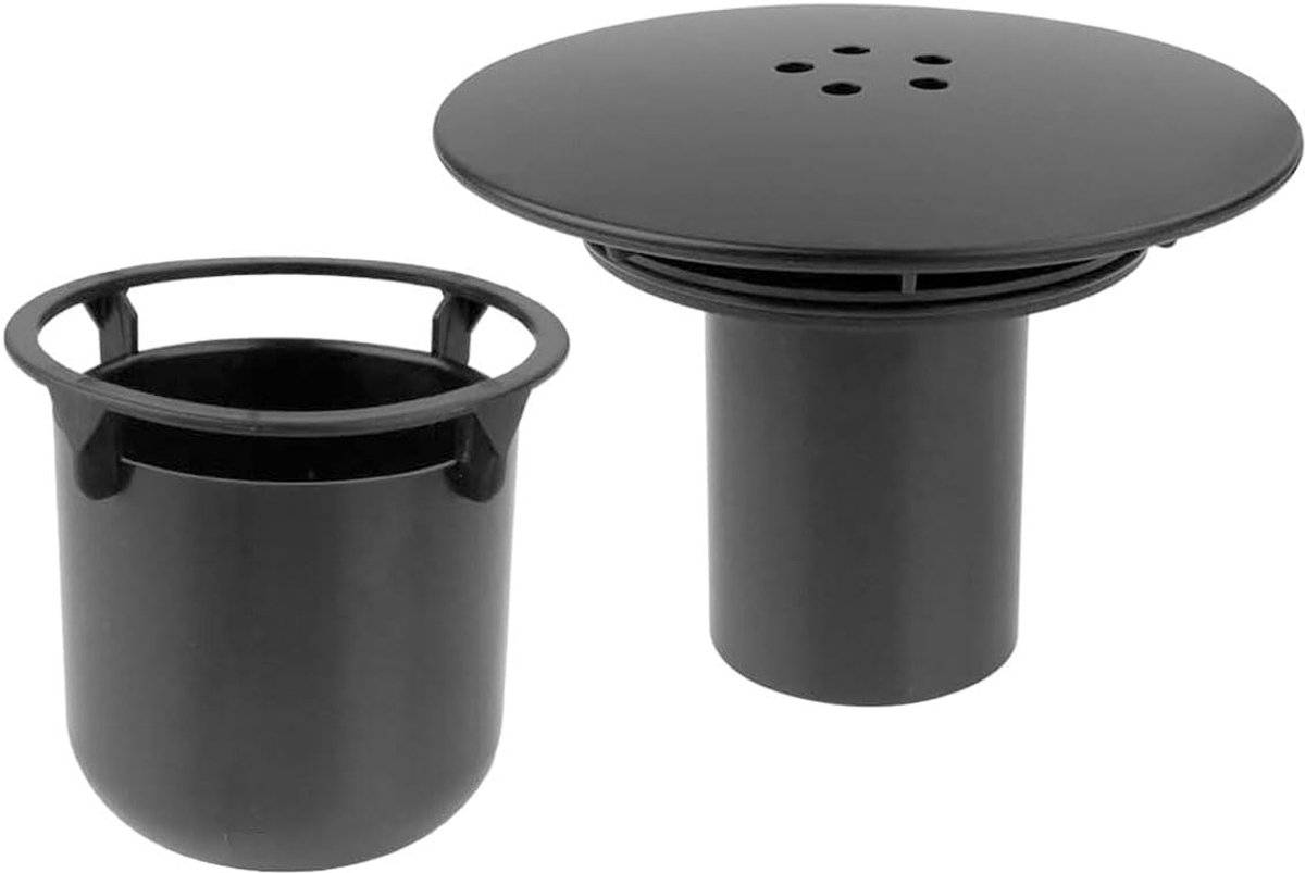 Doucheafvoer Deksel 95mm/115mm - Zwart - Geurremmend - Eenvoudig te installeren - ShopVlot