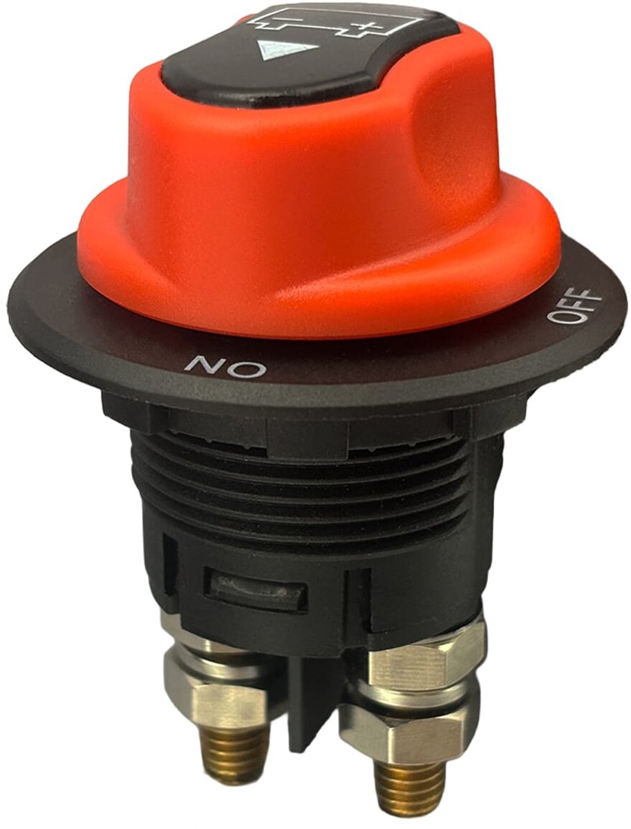 ProRide Accuschakelaar 100A 12-48V DC - Hoofdschakelaar - Batterij Isolator Aan/Uit - Opbouw