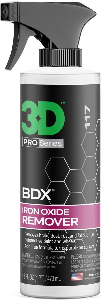 3D PRODUCTS BDX Velgenreiniger - 16 oz / 473 ml fles Spray Fles