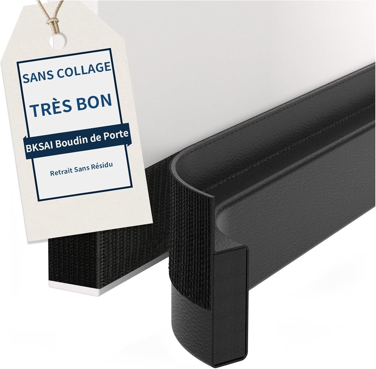Draught Excluder voor Deuren en Ramen, 5 cm, Koude Isolatie, Geluidsisolatie, Zwart, 90 cm, Energie-efficiëntie, Tochtstrip, Comfortabel Wonen