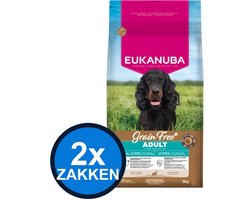 2x Eukanuba - Grain Free Dog Adult All Sizes Venison - Hondenvoer Droogvoer - 3 kg
