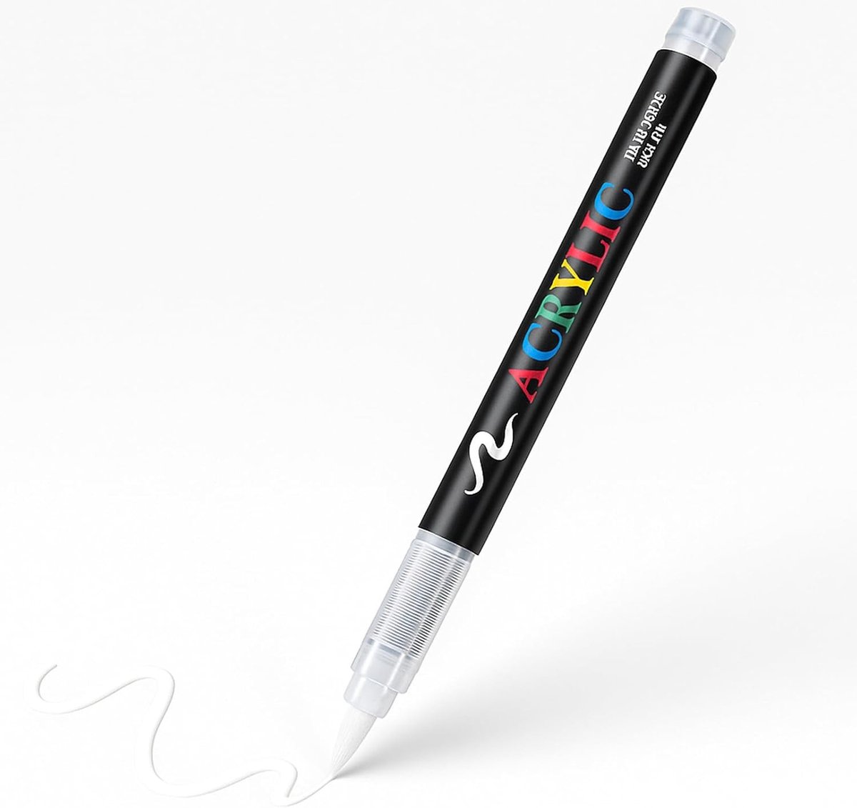 Textielstift - Wit - Zachte Punt 1,0-6,0 mm - Waterdicht en Vervaagbestendig - Voor Creatieve Projecten