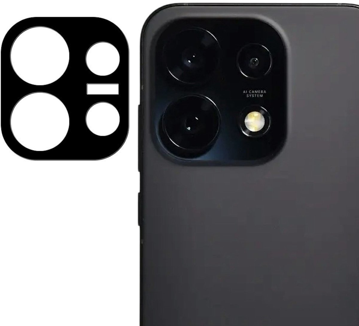 Coverup Camera Lens Protector - Geschikt voor OPPO Reno16 Camera Lens Protector - Coverup 9H Tempered Glass - Zwart