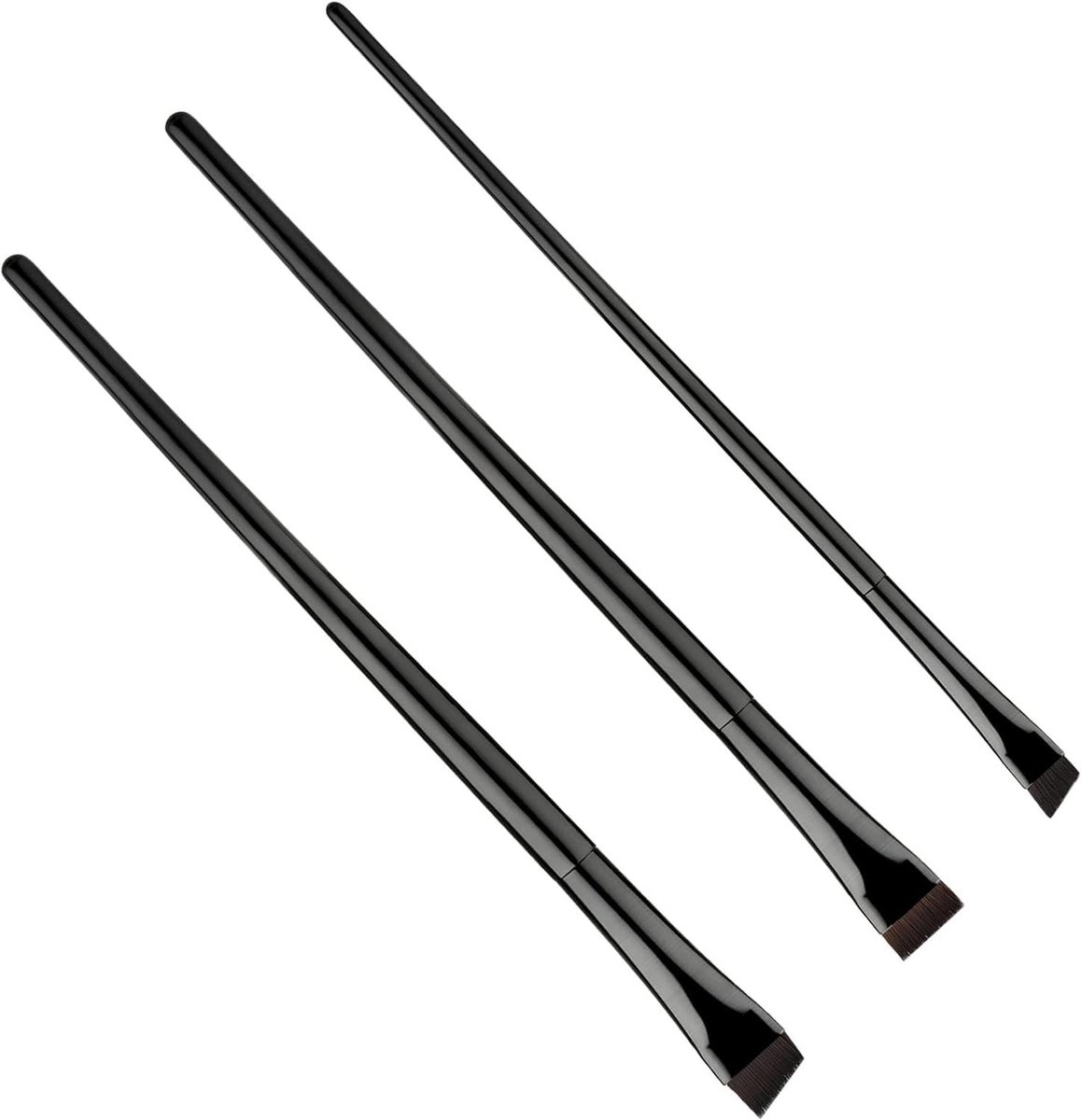 Professionele 6-delige Eyeliner Borstelset voor Oogmake-up, Inclusief Fijne en Schuine Borstels voor Eyeliner, Wenkbrauwen en Concealer, Perfect voor Nauwkeurige Toepassing en Make-up Stijl