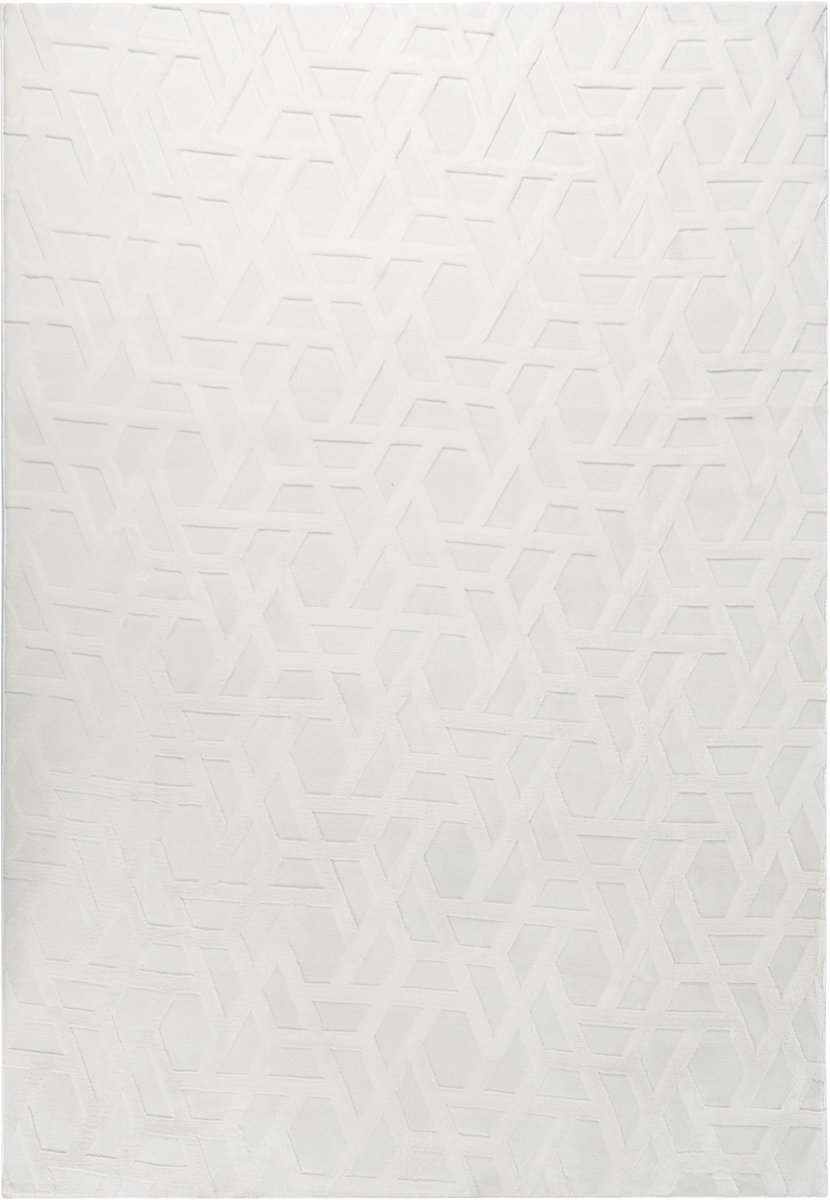 ANTERO - Vloerkleed - Gebroken wit - 160 x 230 cm - Polyester