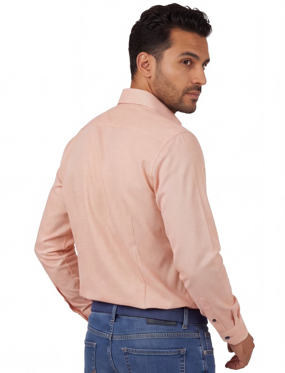 Ledub casual overhemd roze