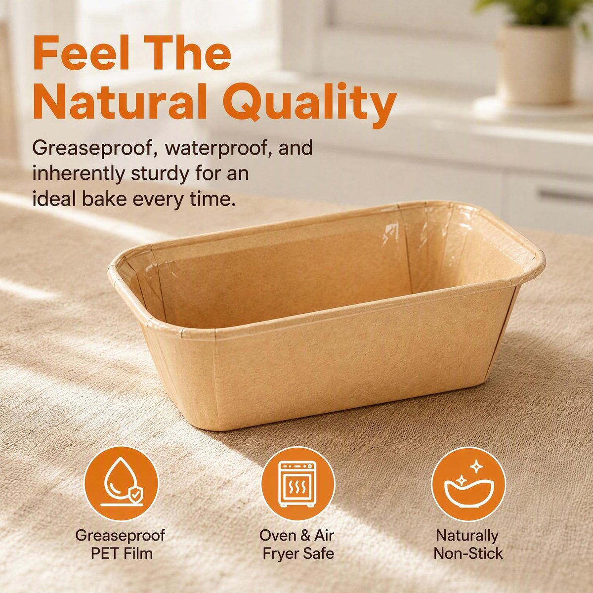 Rechthoekige bakvorm 30x20 cm - anti-aanbak - duurzaam materiaal - perfect voor taarten en ovenschotels - ShopVlot