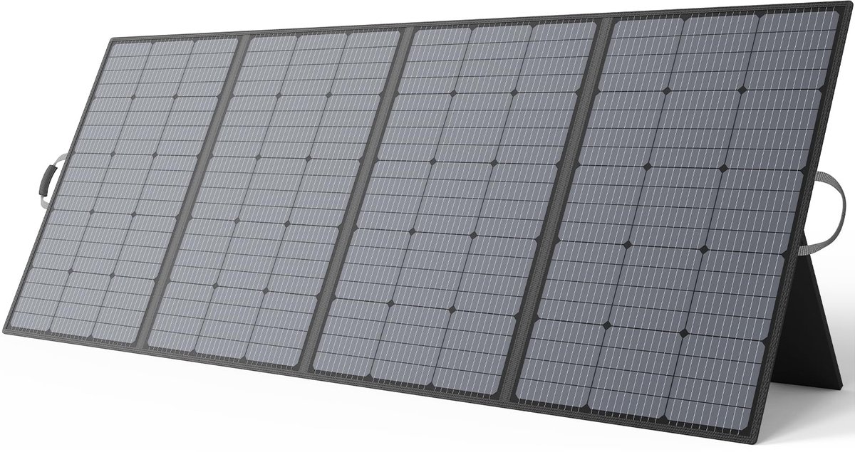 Draagbaar zonnepaneel 400 W - opvouwbaar - waterdicht IP67 - ideaal voor outdoor camping - ShopVlot