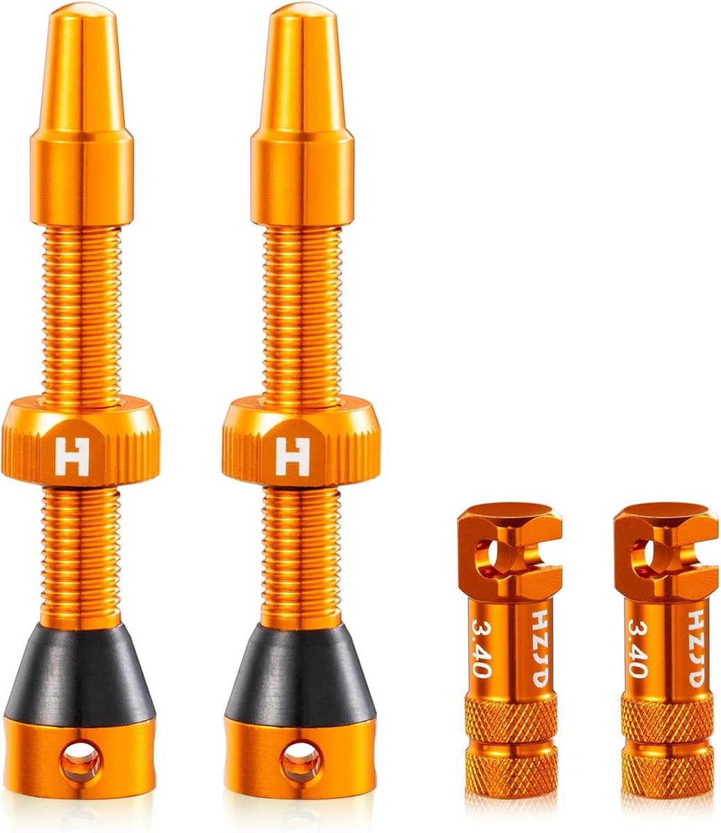 Presta Tubeless Ventielen voor Fietsen - 44mm Tubeless Stem met Geïntegreerde Kern en Spakenverlenging