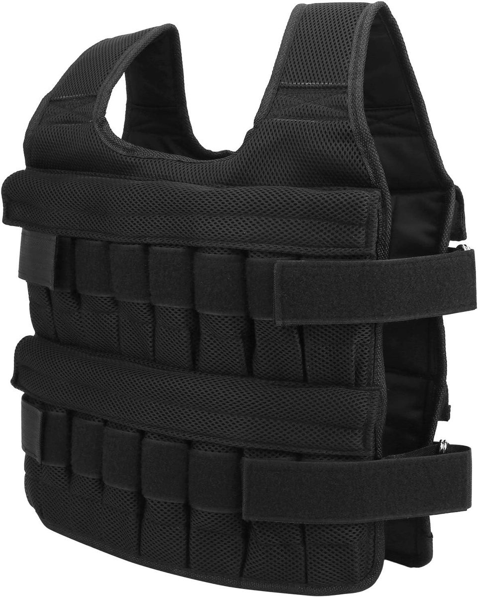 Verstelbaar 35kg Zandzak Vest voor Krachttraining, Hardlopen en Fitness Oefeningen