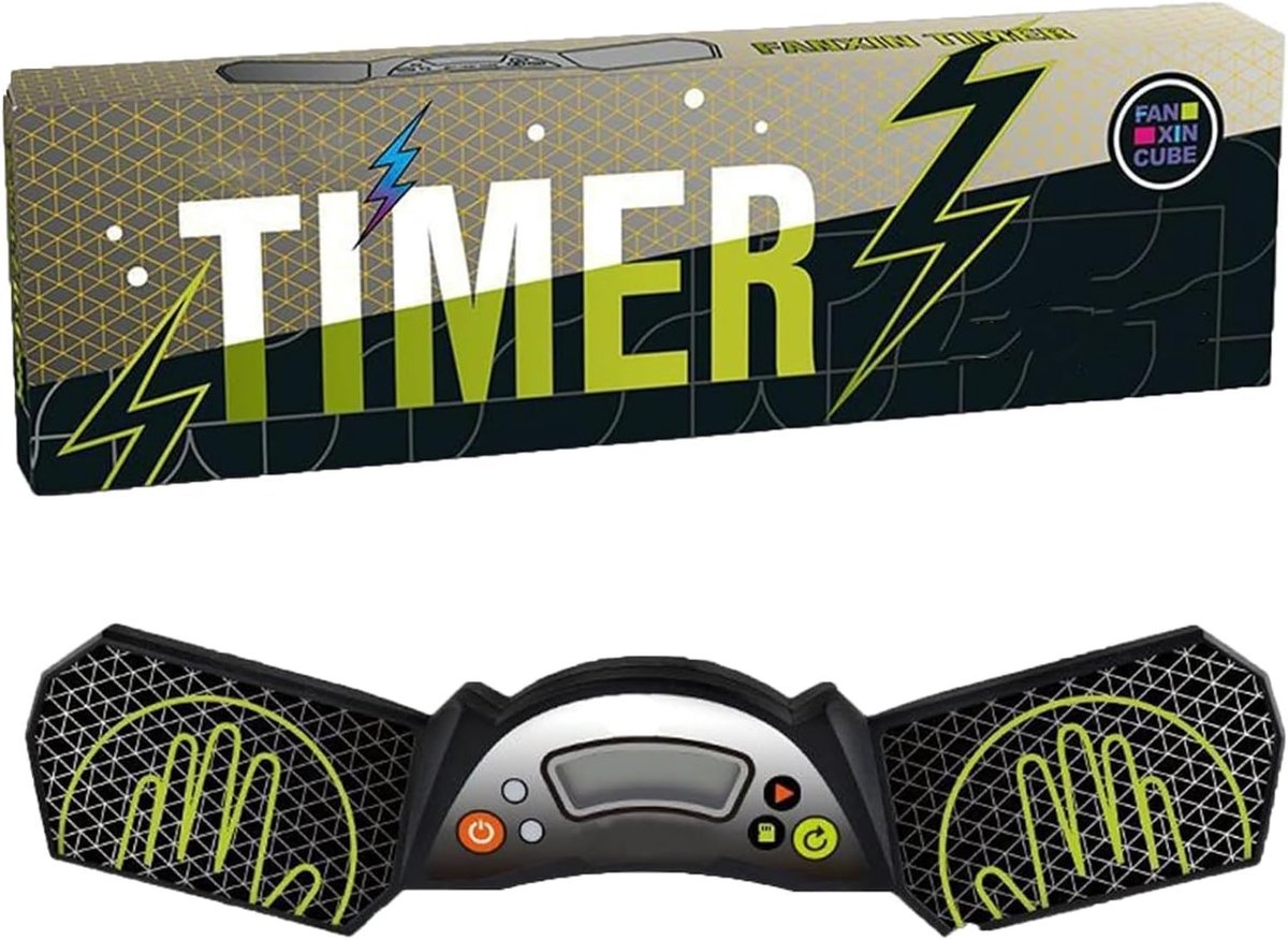 Snelheidstimer - Zwart - 27,5 x 7,5 x 3,3 cm - Professionele Timer met Touchscreen Bediening - Voor Speedcubing en Wedstrijden