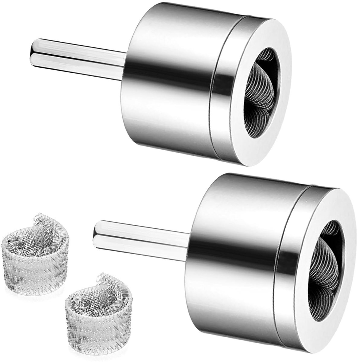 Koperen Pijp Cleaner - Zilver - 15 mm en 22 mm - Duurzaam Metaal - Voor Reiniging van Koperbuizen