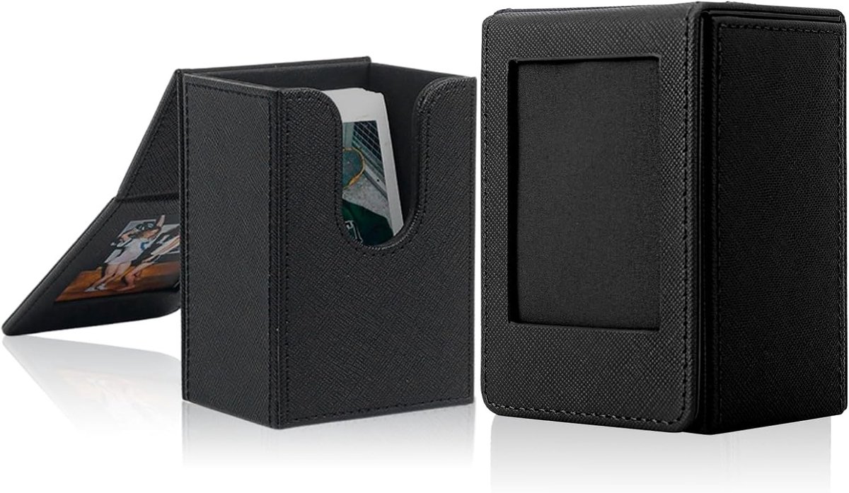 Opslagdoos voor 3 Inch Foto's, Polaroid Album Geschikt voor Fujifilm Instax Mini Film, Zwart - Ideaal voor Foto-opslag en Organisatie