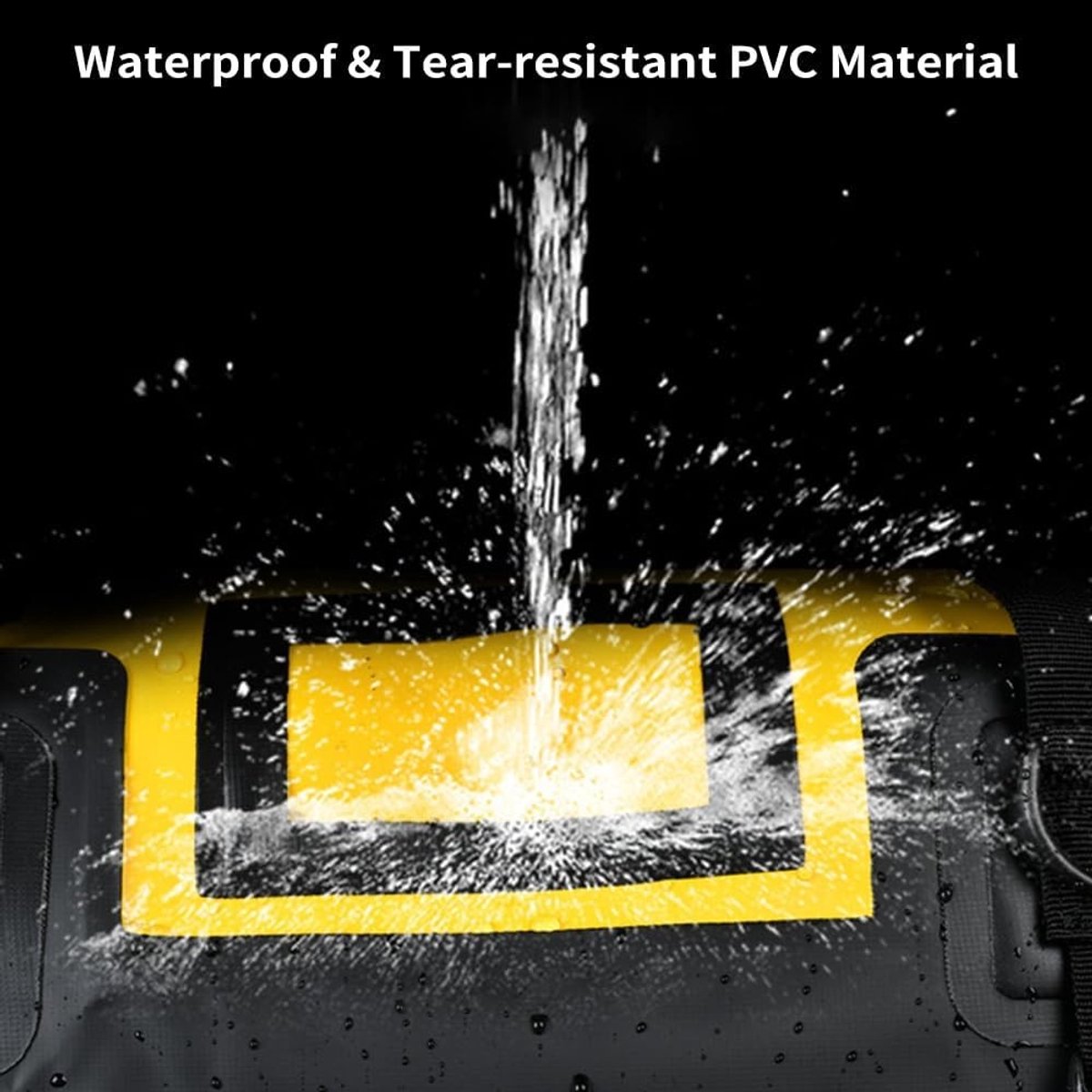 Waterdichte 40L Motorfiets Duffle Bag met Reflecterende Ontwerp voor Avontuurlijke Buitenactiviteiten, Army Groen, Ideaal voor Reizen en Kamperen