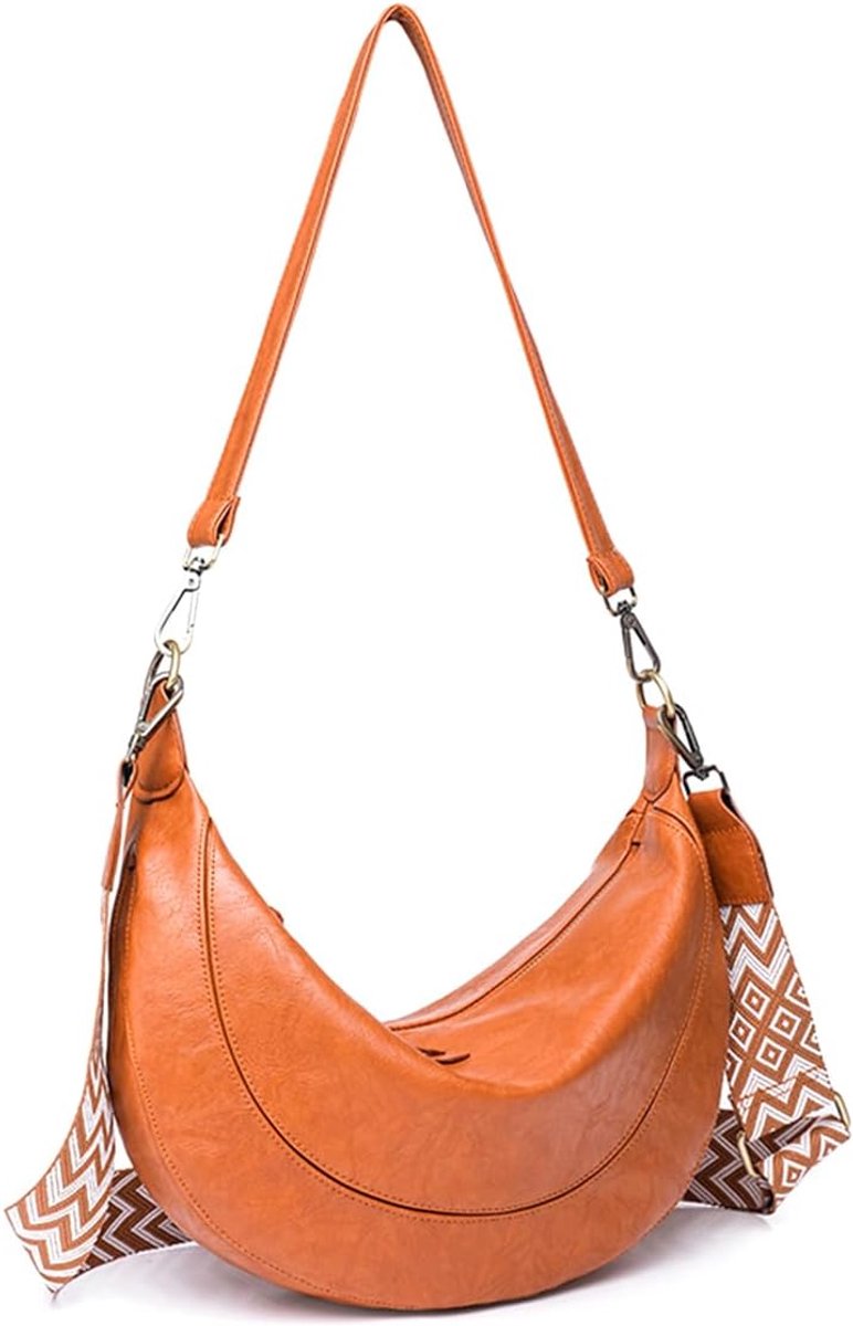 SONARIN Half moon bag for women, waterproof PU dumpling bag hobos shoulder bag crossbody bag fashion ladies handbag - ShopVlot