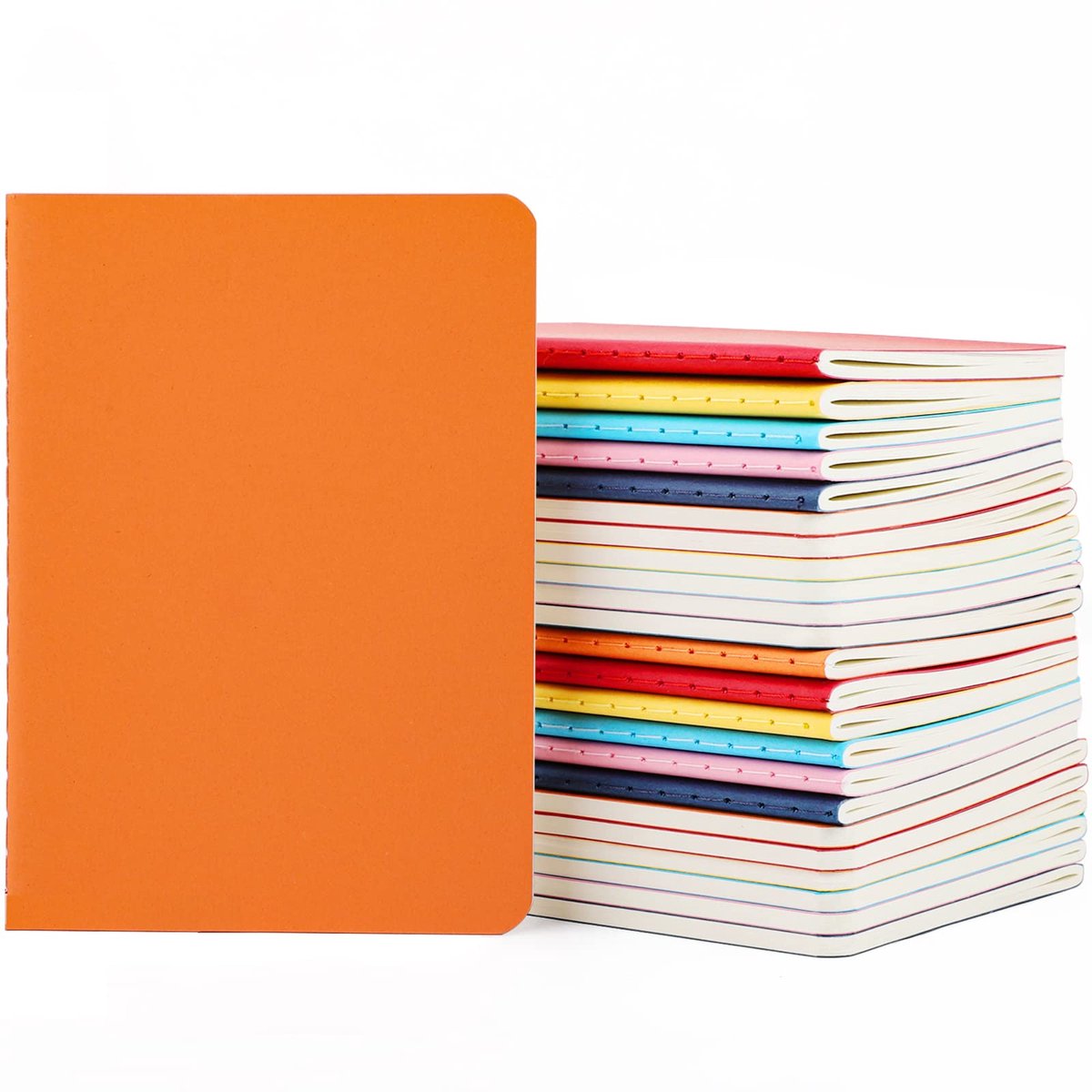 Notitieboek A6-24 stuks - gelinieerd - 60 pagina's - ideaal voor notities en dagboek - ShopVlot