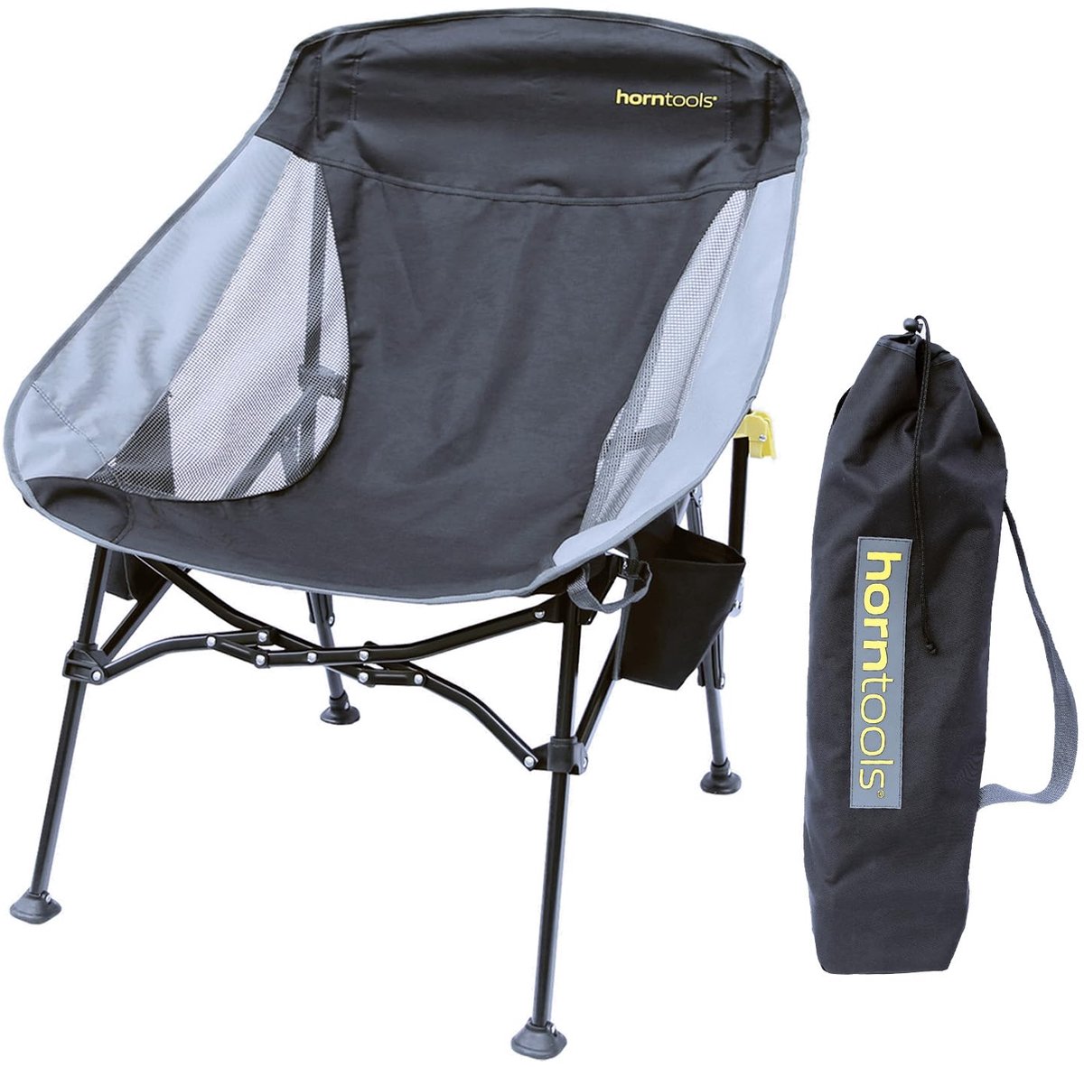 Campingstoel opvouwbaar - brede comfortabele zitting - met bekerhouder - ideaal voor kamperen - ShopVlot