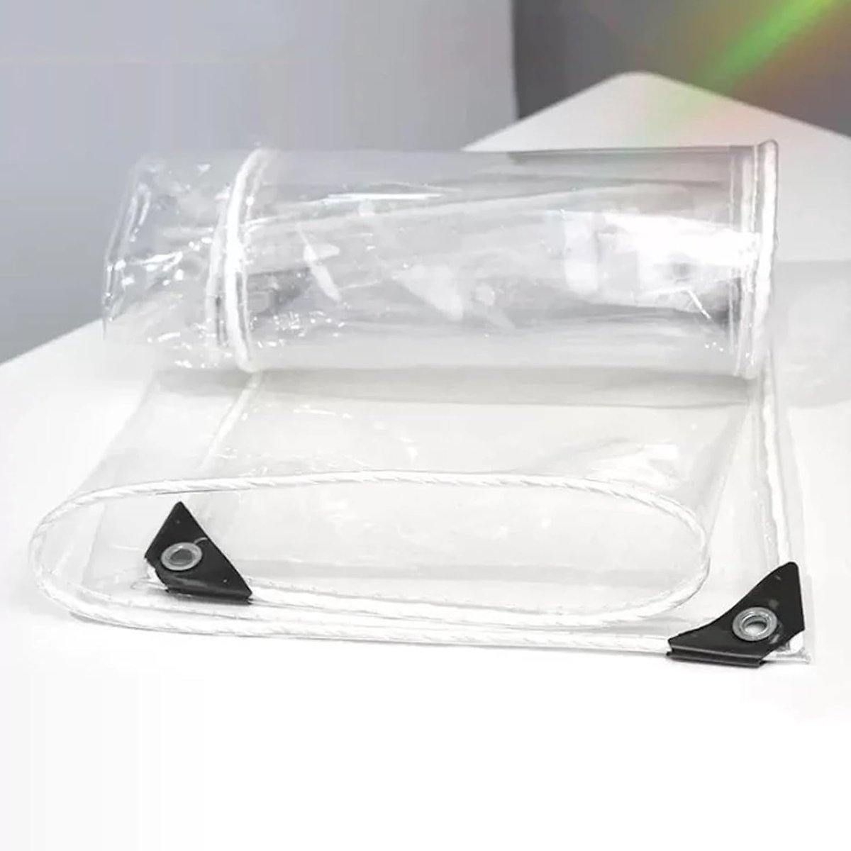 Transparant Dekzeil - Afdekzeil PVC - Bescherming Buiten - Waterdicht 035mm Dik - 22m x 32m - Transparant