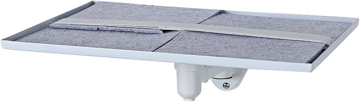 Projectorstandaard - Projector plank - Thuisbioscoop - 360 graden draaibaar - 33x24cm - Wit