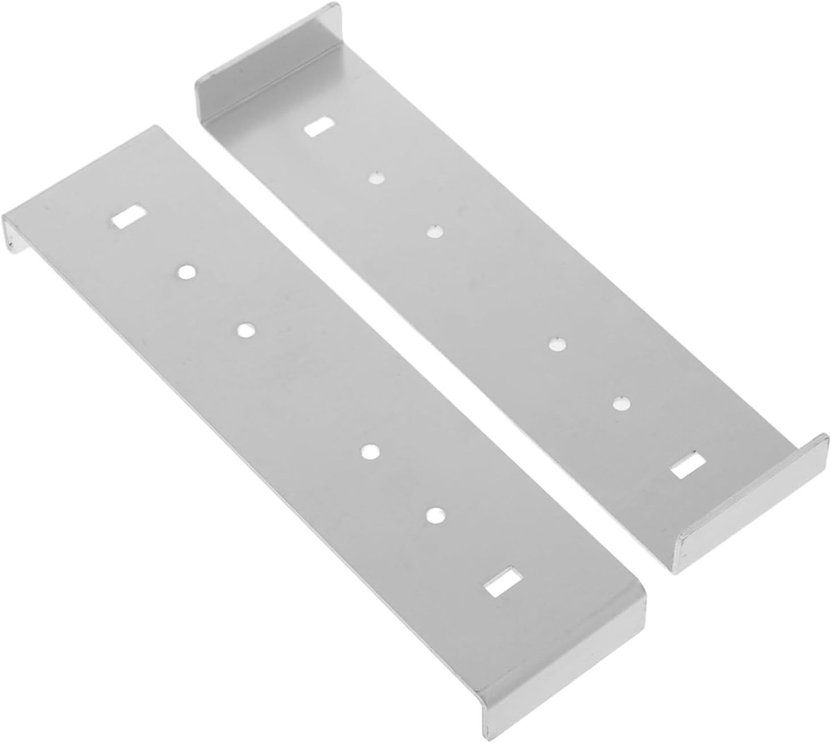 Brievenbus Beugel - Montagehouder - Brievenbus Beveiligen - Magnetisch Slot - 2 Stuks - Zilver