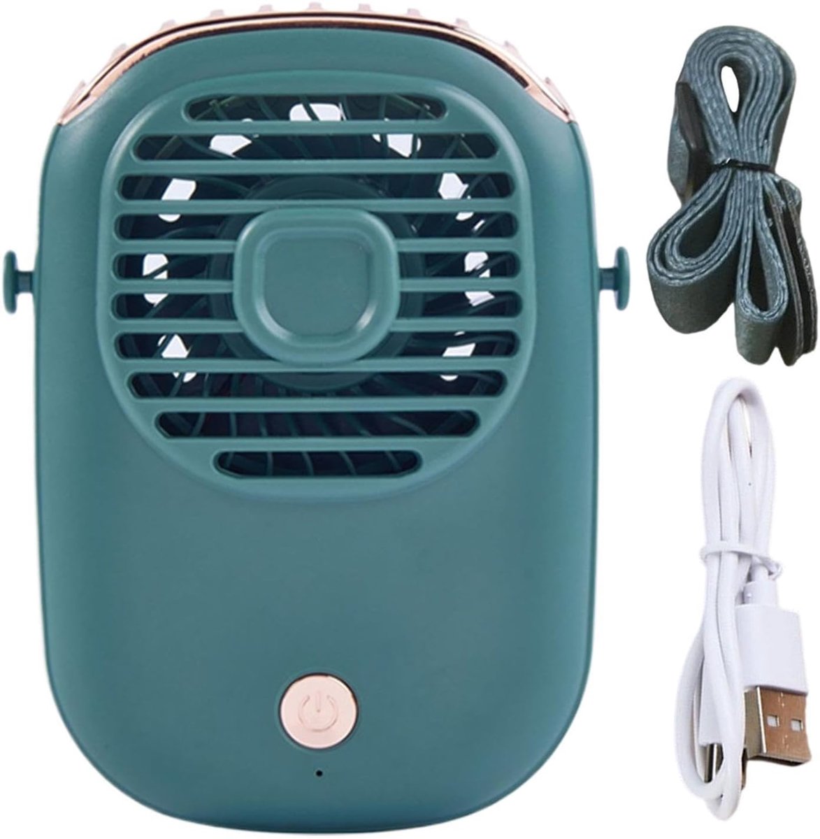 Nekventilator Oplaadbaar - Persoonlijke Fan - Overal Koel - Stille Luchtstroom - 4x9.5x4 cm - Groen