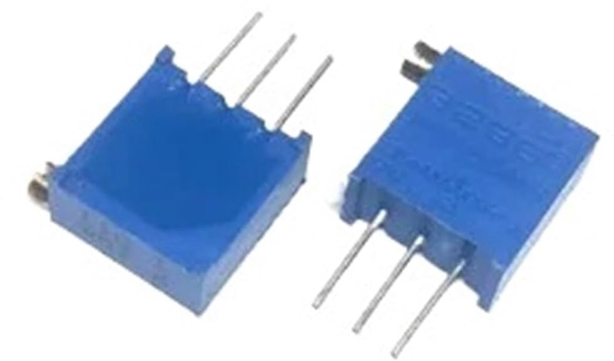 Potentiometer Trimmer Set - Variabele Weerstand - Elektronica Reparatie - 10 Stuks Assortiment - 100 Ohm tot 1M Ohm - Blauw