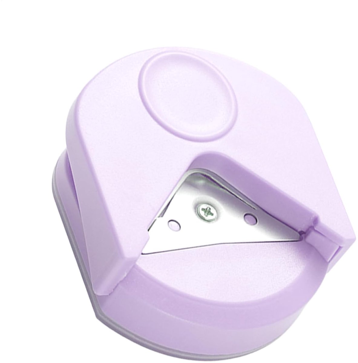 Hoekpons Rond - Papier Shaper - Kaarten Maken - Ingebouwde Afvalbak - 4mm Radius - Paars
