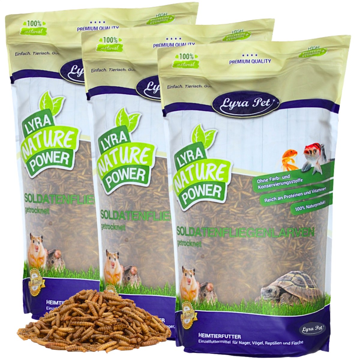 15 kg Lyra Pet® soldaatvlieglarven