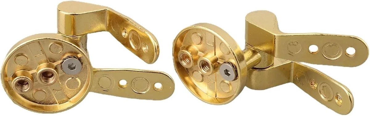 Toiletbril scharnieren - WC deksel bevestiging - Badkamer reparatie - Universele pasvorm - 97 x 33 cm - Goud