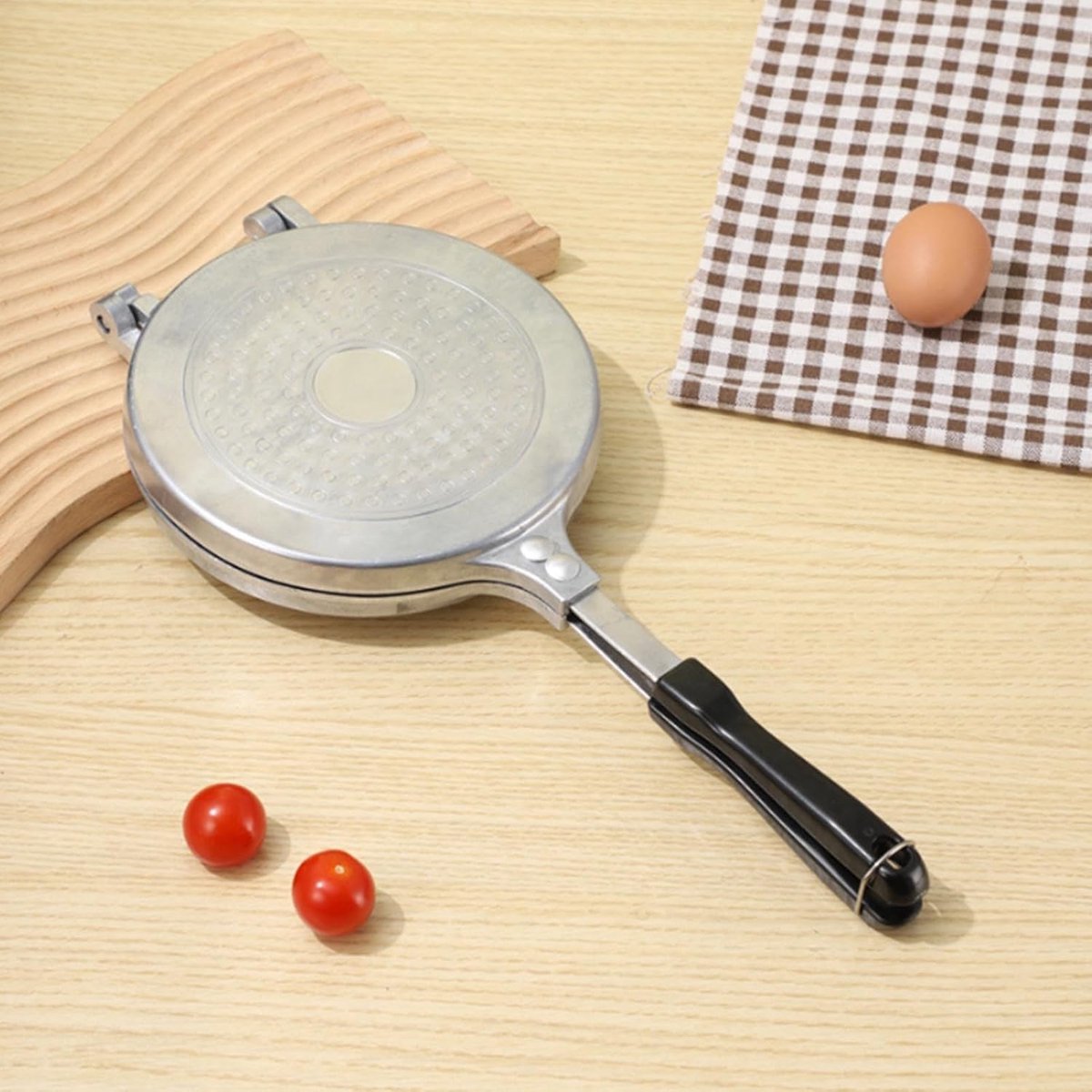 Pannenkoekenpan Anti-aanbak - Omelet Pan - Snelle Maaltijden - Compact Ontwerp - 20 Cm - Zwart