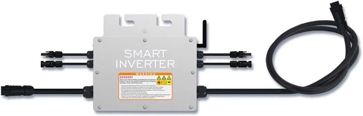 Zonne-energie Omvormer - Micro Omvormer - Energie Opwekken - Slimme Monitoring - 600W - Zilver