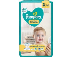 Pampers Premium Protection Luiers Maat 2 (4-8 kg) - 2 x 56 stuks - Voordeelverpakking