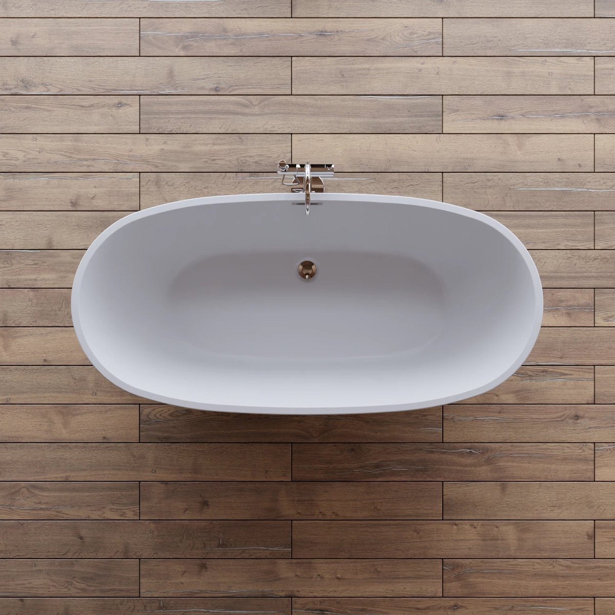 SPALINA - Vrijstaand bad - Samba 170 noire, 170 x81 x58 cm, Noire