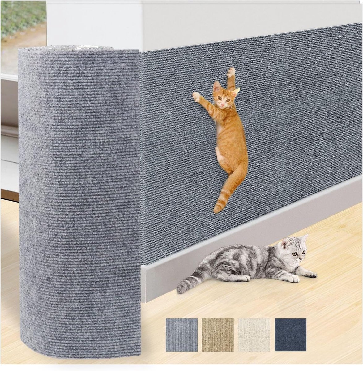 200 x40 cm kattenkrabmat, trimbaar zelfklevend tapijt, doe-het-zelf