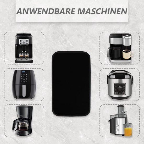 44 x 28 cm verschuifbare onderlegger voor koffiezetapparaat, keukenmachine, roerapparaten, nylon glijplank mat, geschikt voor De'Longhi Magnifica S ECAM 22.110.B/S Smart ECAM 230.13.B Volautomatische — afbeelding 3