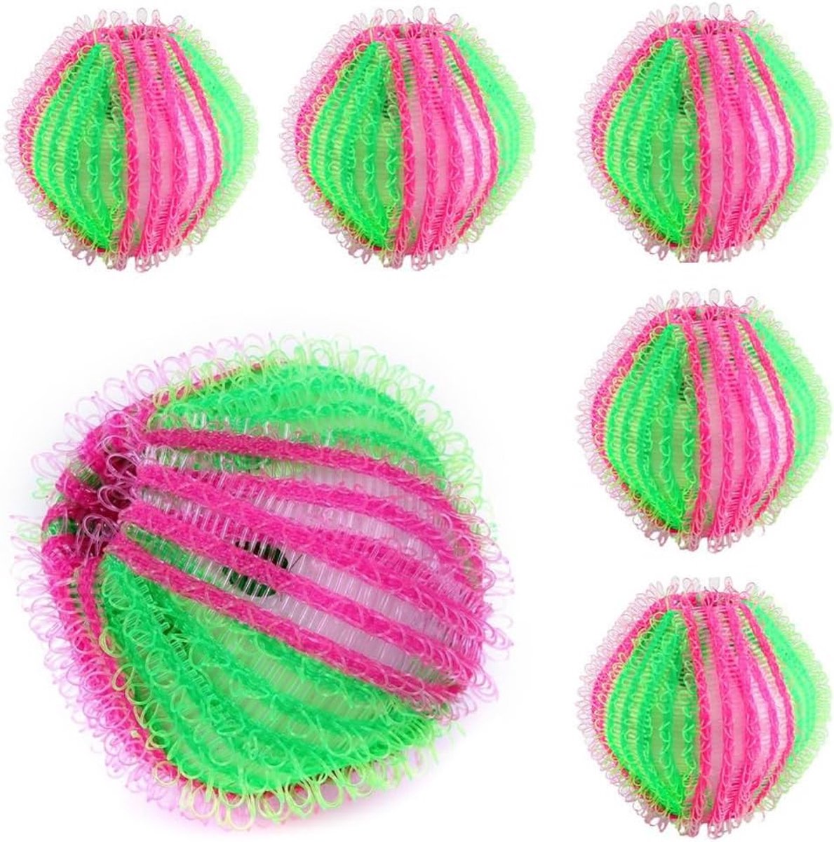 6 wasballen, pluisverschrikker, pluisballen, wasballen, pluisjes