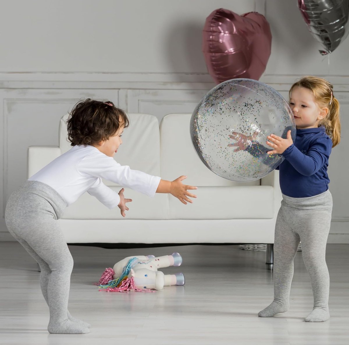Thermo-panty voor meisjes, effen kleuren, Grijs (Grijs/Melange)