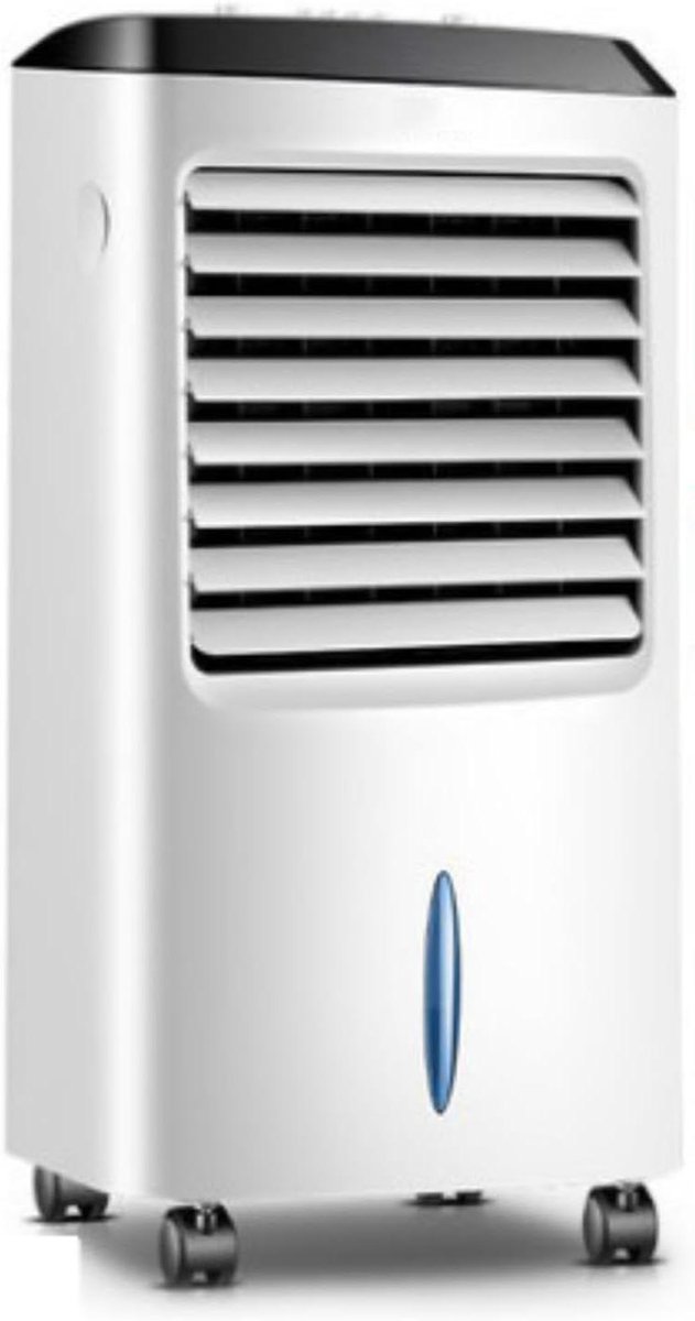 Luchtkoeler - Mobiele airco ventilator - Ruimte Koelen - Verdampingskoeling met ijs - 10 liter tank - Wit