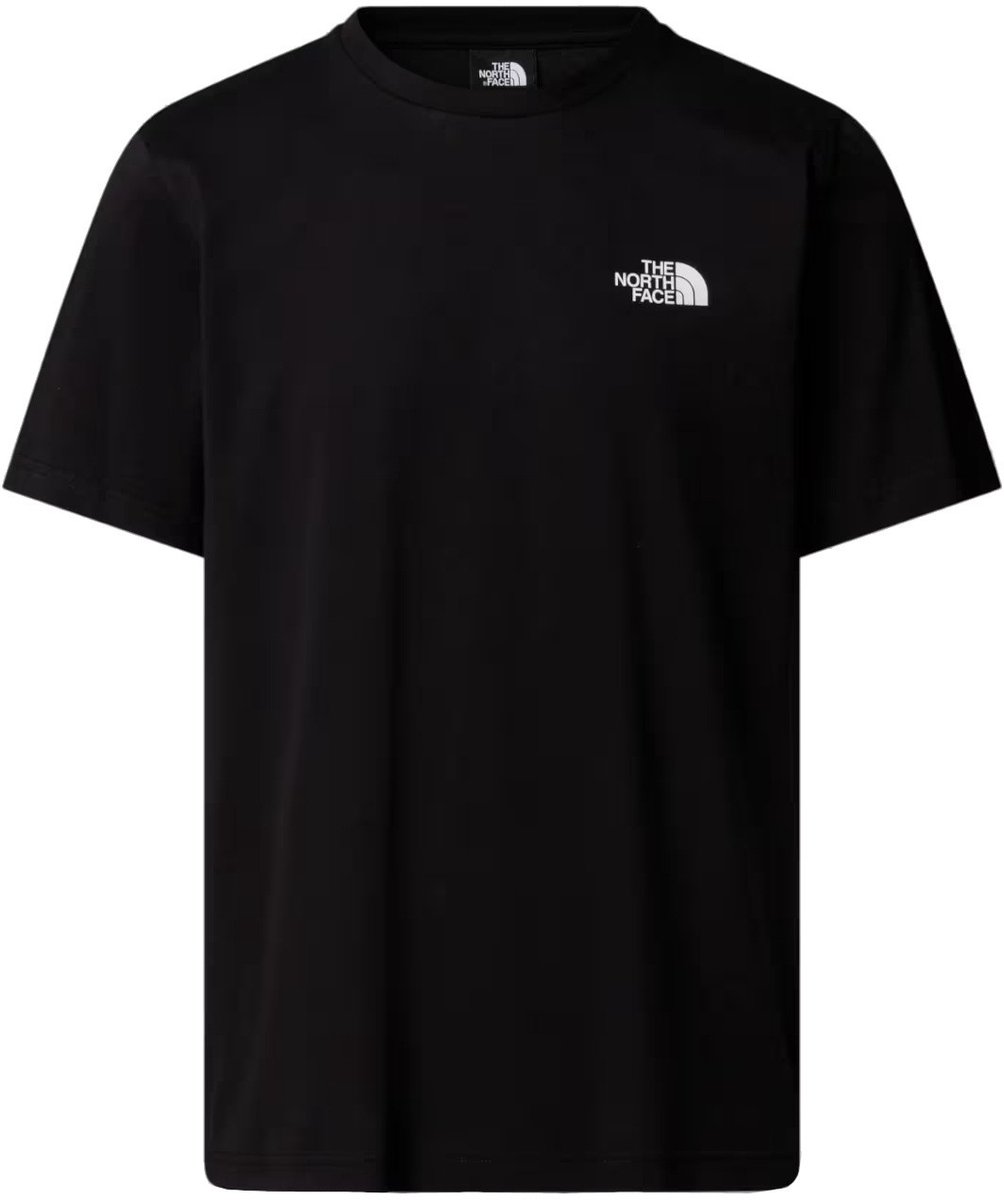 The North Face Heren T-shirt Vertical Logo SS van katoen korte mouw The North Face Heren T-shirt Vertical Logo SS Katoen Korte Mouw Regular Fit Veelkleurig