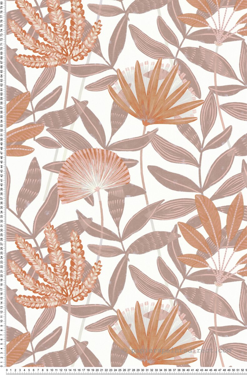 Lutèce – 51251305 – Vliesbehang – Terracotta / Beige / Bruin