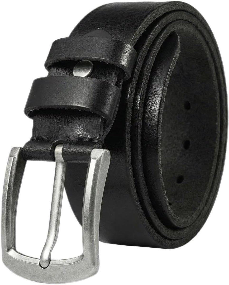 Riem Heren Echt Leer 110-160 Cm Grote Maat Buffelleer Lederen voor