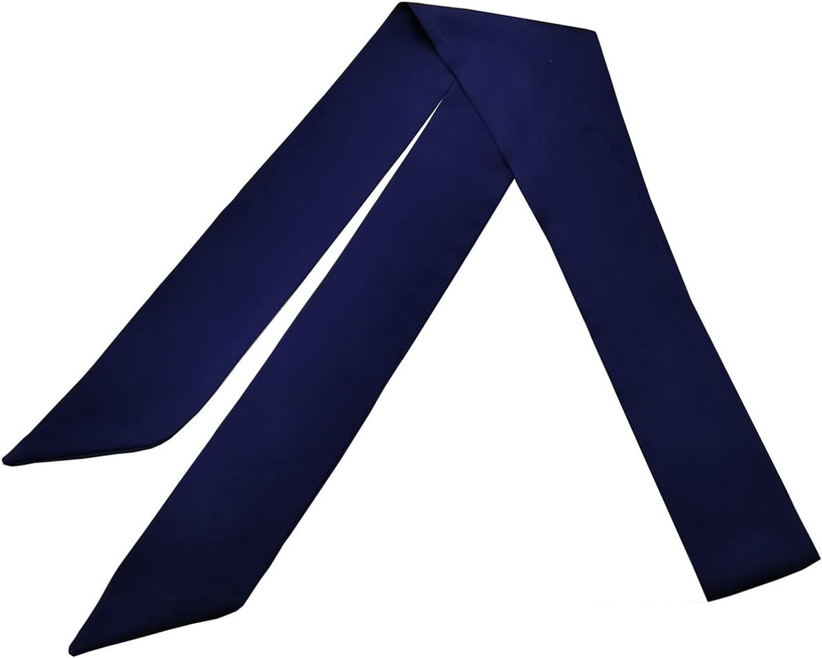 Zijden Satijn Skinny Sjaal Lange Halsband Sash Tie Hoofdjurk Mode